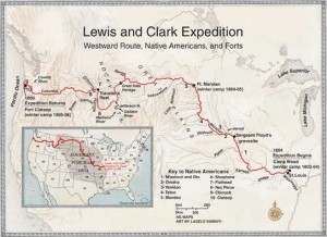 Lewis and Clark expedition map