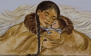 Sacagawea and baby Pompey