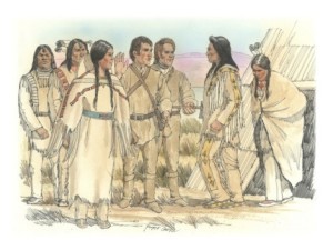 Sacagawea and brother Cameahwait