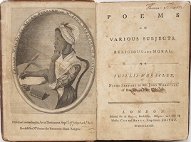 Phillis Wheatley was the first African American and the first woman to publish a book. She was also the first woman to make a living from her writing. 