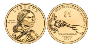 Sacagawea dollar coin, 2011