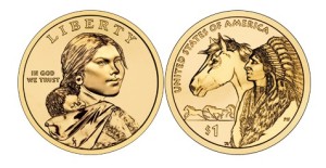 Sacagawea dollar coin, 2012