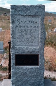 Sacagawea tomb in wyoming, 1884